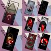 Turkey Turkish Flag Case For Samsung Galaxy S24 S23 S22 Ultra S20 S21 FE S8 S9 S10 Plus Note 10 20 Ultra Cover