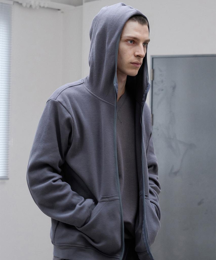 Formlich Cable Hoodie Zipup/Charcoal