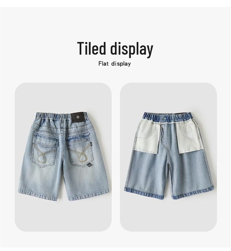 2026 Boys' Summer Capri Jeans: Trendy, Lightweight Shorts for Kids