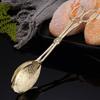 High-end Zinc Zinc Alloy Cake Clip Exquisite Salad Clip Meal Clip European Style Metal Spoon  Restaurant