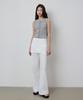 Kwinseulaebis Natural Cotton Linen Straight Fit Layered Skirt Pants