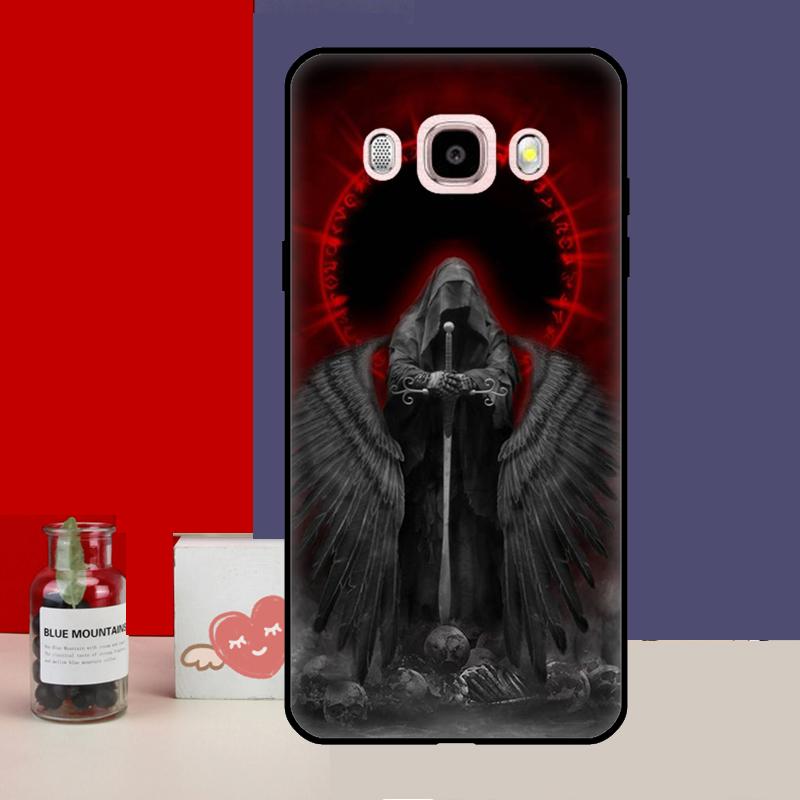 

Чехол-скелет с изображением черепа и жнеца для Samsung Galaxy J7 J5 J3 J1 A3 A5 2017 2016 J4 J6 Plus A6 A7 A8 A9 2018 Задняя крышка J3 2016 - J310