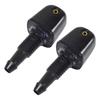 2 Peças Bico Lavador Limpador de Para-brisa Traseiro Pulverizador Jato Compatível com Honda CRV 2002 2003 2004 2005 2006 2007 2008 2009 2010 2011 Preto