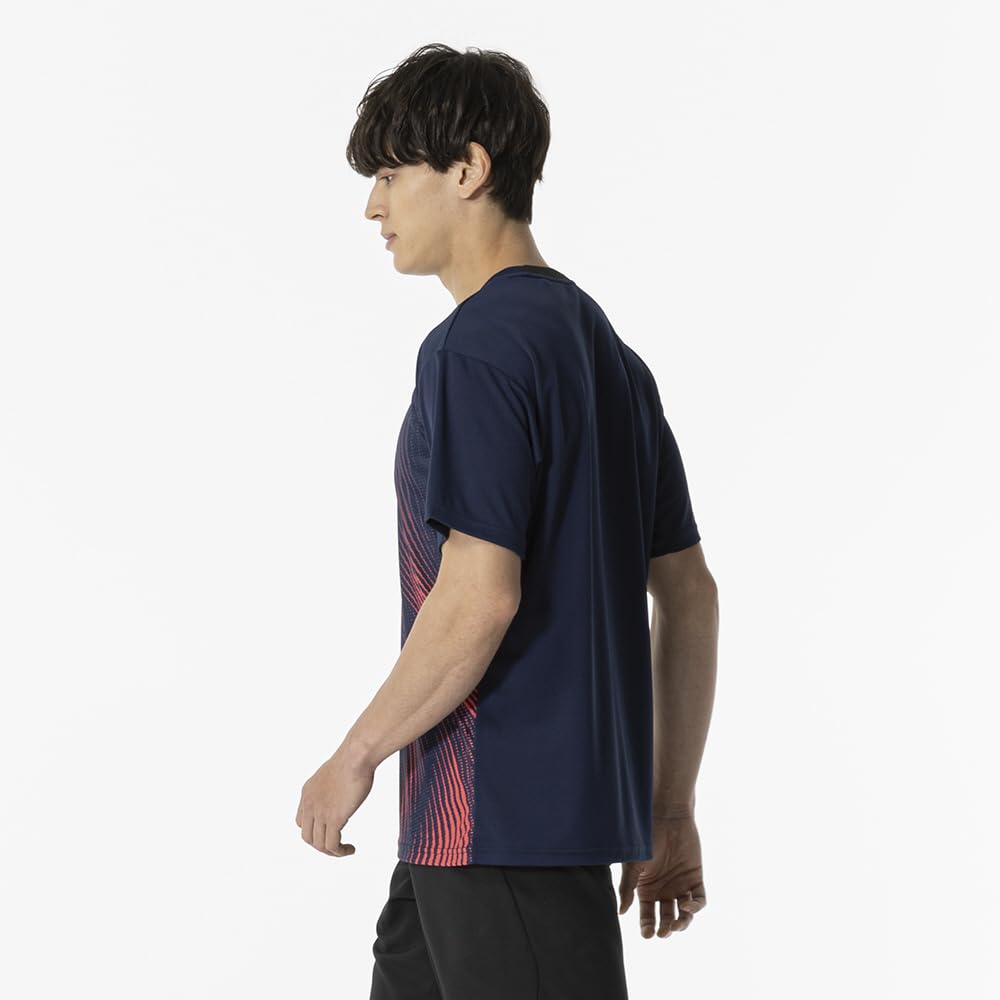 Game Short Dynamotion Officially Approved by the Japan Badminton Dress Size S Tennis/Badminton Shirt, Sleeve, Moisture-Wicking, Quick-Drying, Fit,