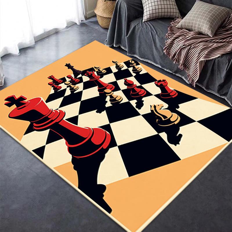 2025 New Chess piece Carpet Rug for Living Room Bedroom Home Sofa Decoration,Kids play Non-slip Floor Mat