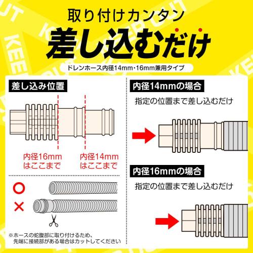 Balsan Insect Repellent Caps for Air Conditioner Drain Hose (4 Caps) - Contains Insecticide To Prevent Insects from Entering Through the Outdoor Unit