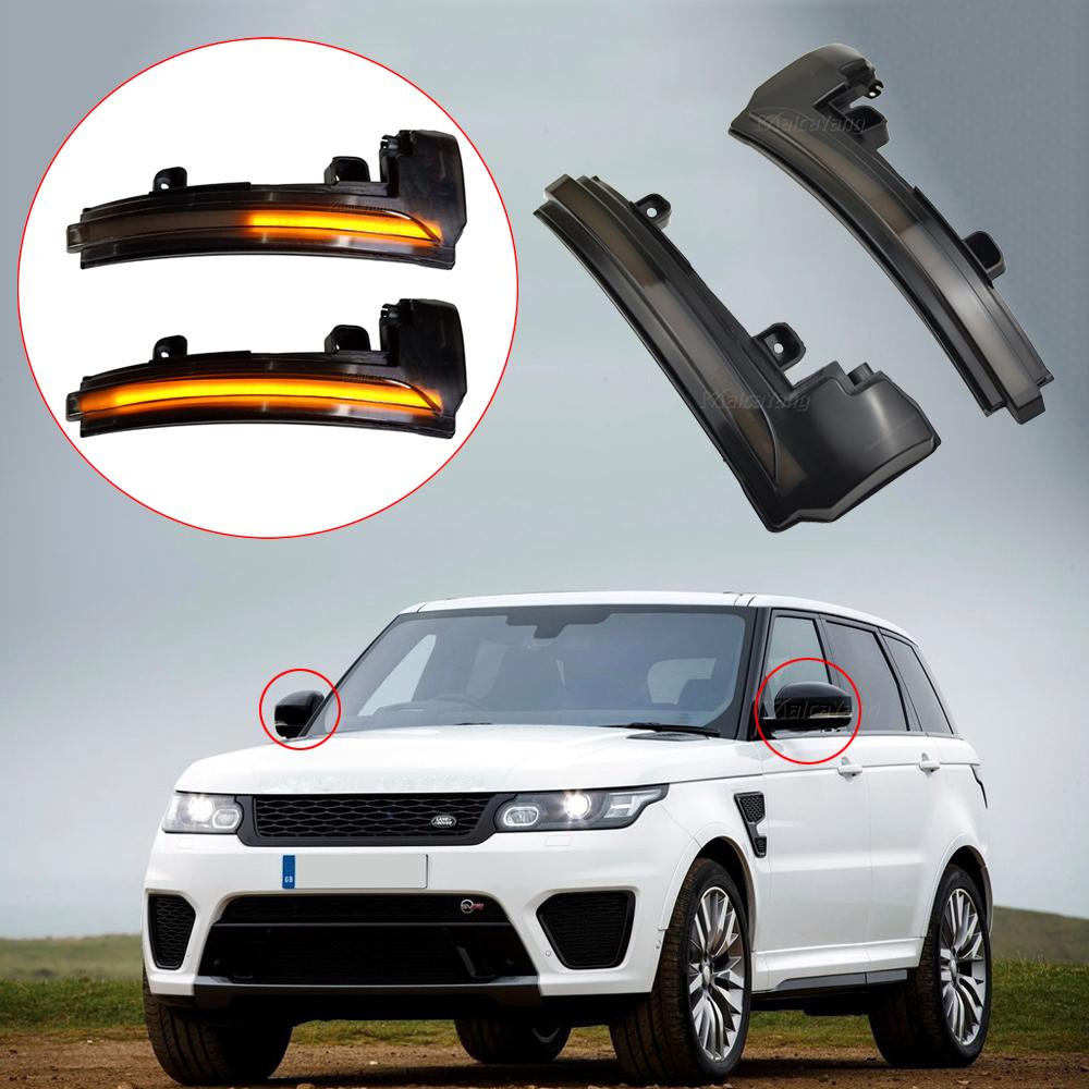 2X Dynamic LED Side Mirror Blinker Light Turn Signal Lamp For Land Rover LR4 Discovery Range Rover Sport Evoque MK IV