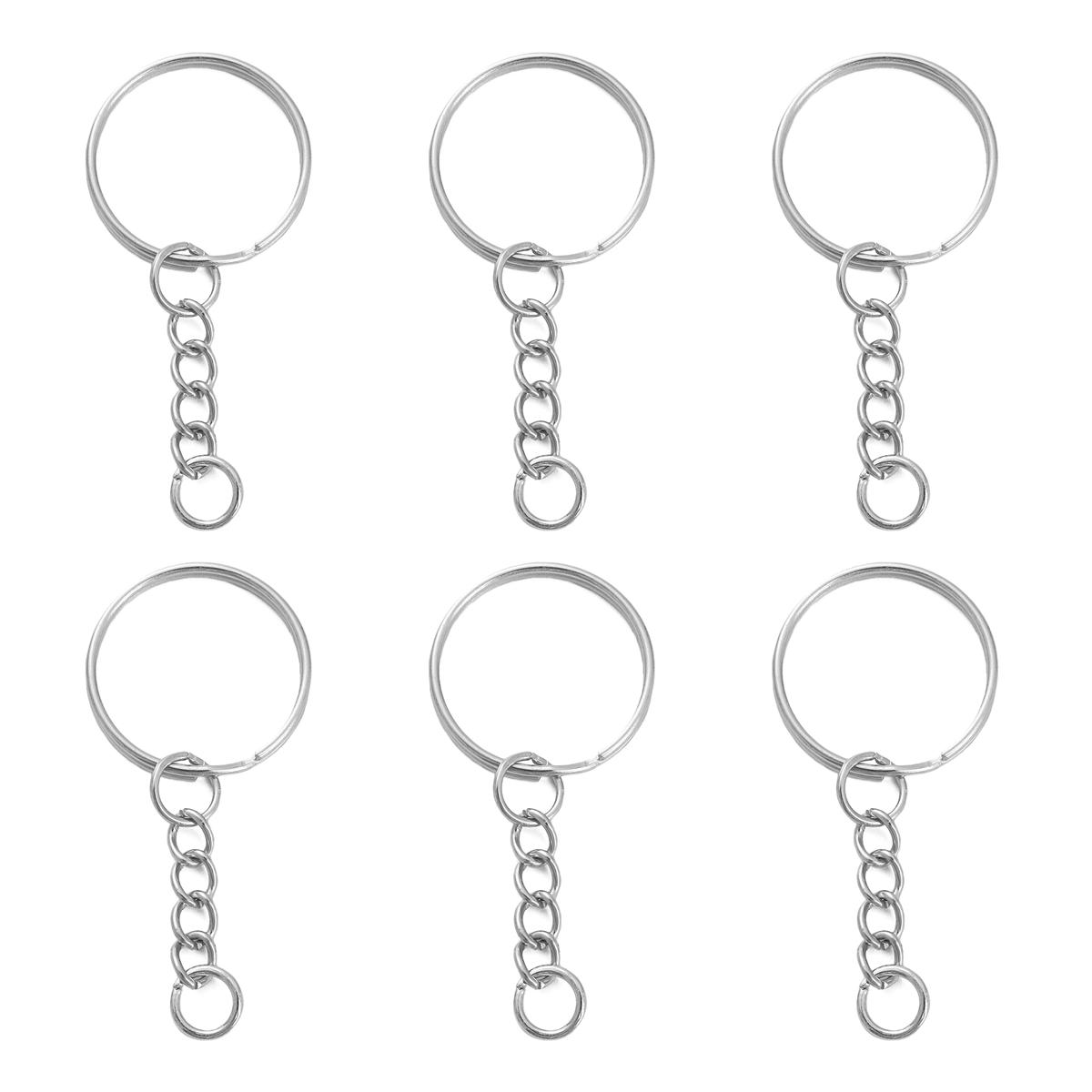 

Железное Плоское Кольцо Брелок Подвеска Одинарное Кольцо Цепочка Пряжки Соединитель Для DIY Изготовления Ювелирных Изделий 53mm 10pcs