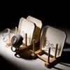 Wooden Dish Rack With Drip Tray For Kitchen Storage And Organization