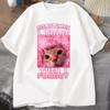 Sometimes I Think Then I Forget Funny Cat Meme TShirt Women Men Stupid Humor Cat T-shirts Short Sleeve Oversized Top