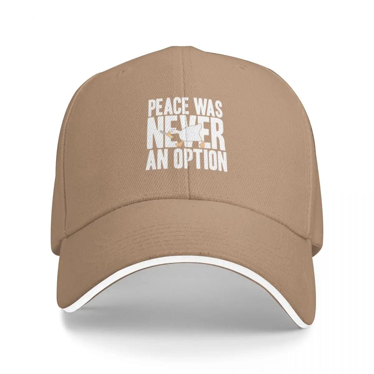 Untitled Goose (Peace Was Never an Option) Shirt Baseball Cap Hood Sunhat Dropshipping Men s Caps Women s