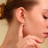 MamacitaSlay Elegant Fine Hook Three-Dimensional Flower Earrings Gold Plated stainless steel High Quality women's jewelry Gift