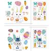 Cartoon Easter Eggs Window Stickers Self adhesive Wall Decals Party Supplies Gifts For Easter Holiday Decoration