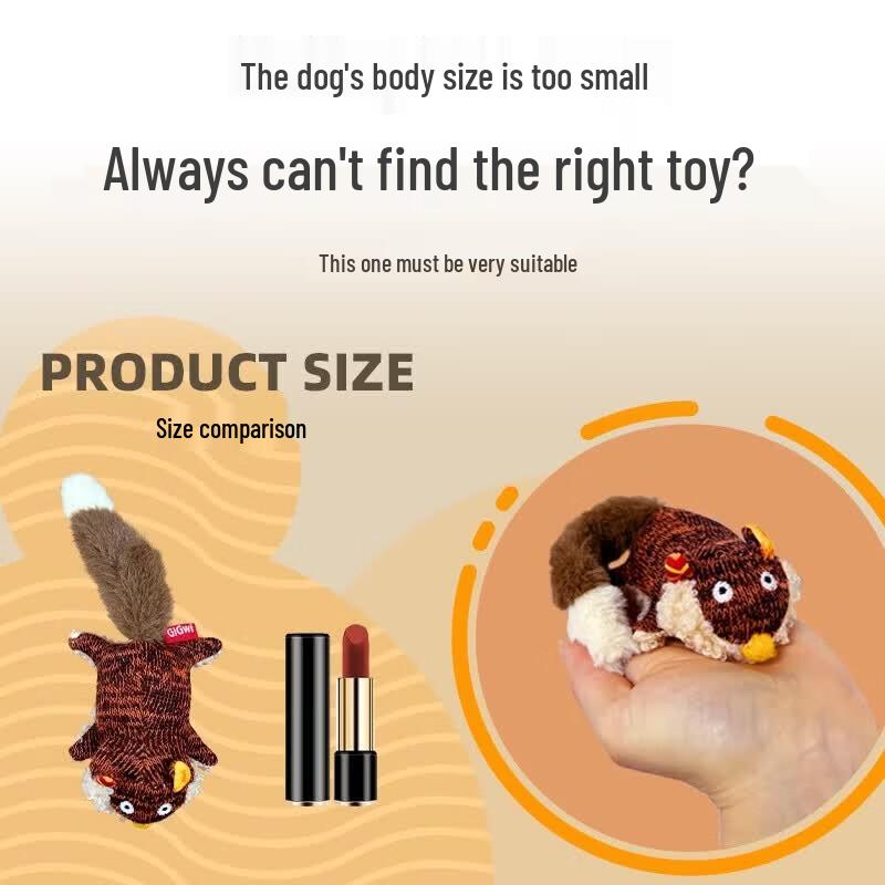 Simulated Fox Dog Chew Toy