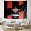 1PC Custom Name Tapestry Flamengo Crest Artwork Tapestry Accessories for Bedroom,Livingroom, dormitory Room Wall Decor, Fan Birthday Gifts