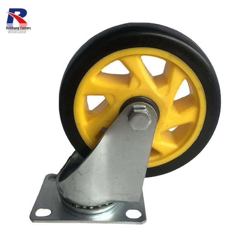 Silent Polyurethane Hollow Wheel Caster for Dining Cart & Freezer