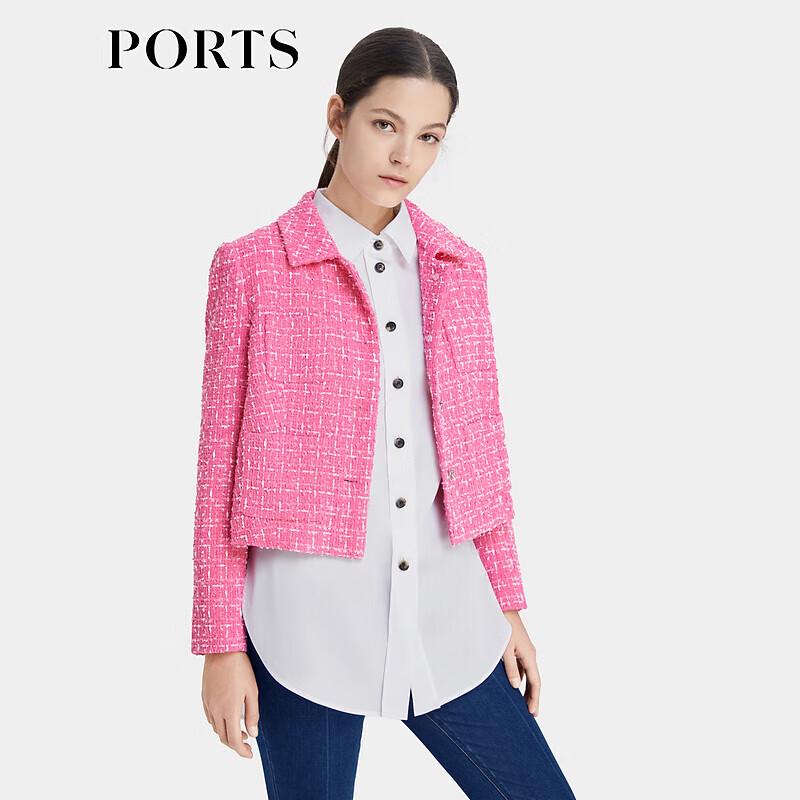 

PORTS Женский двухцветный твидовый короткий жакет XS