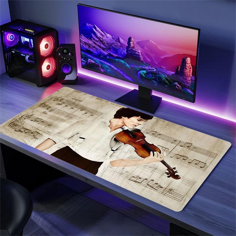 Sherlock Holmes Mouse Pad, Large Gaming Desk Mat, Non-slip XXL Mousepad for Laptop & Tablet, Mini PC Playmat with Stitched Edges