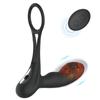 Double Ring Warming Prostate 10 Frequency Rear Court Massager for