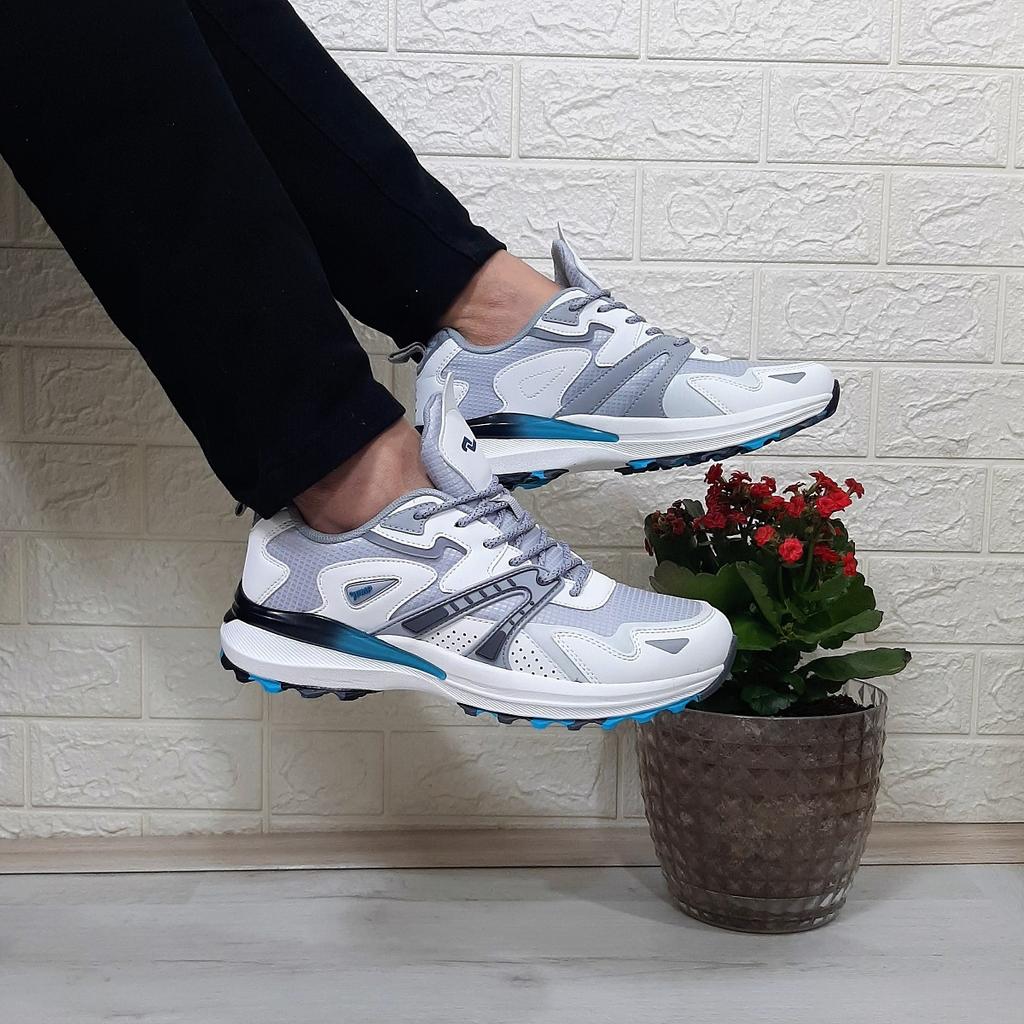 Jump 29725 White Gray Anatomical Insole Men's Sports Shoes