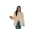 New fur integrated winter sheep shearing imitation fur coat stand-up collar thickened imitation mink double-breasted warm