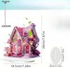 Rosa Rose Kirschblütenbaum Hütte Acryl Schreibtisch Dekoration Ornament, Heimdekoration, Kinderzimmer, Schreibtisch Wohnzimmer Dekoration, Restaurant Sho