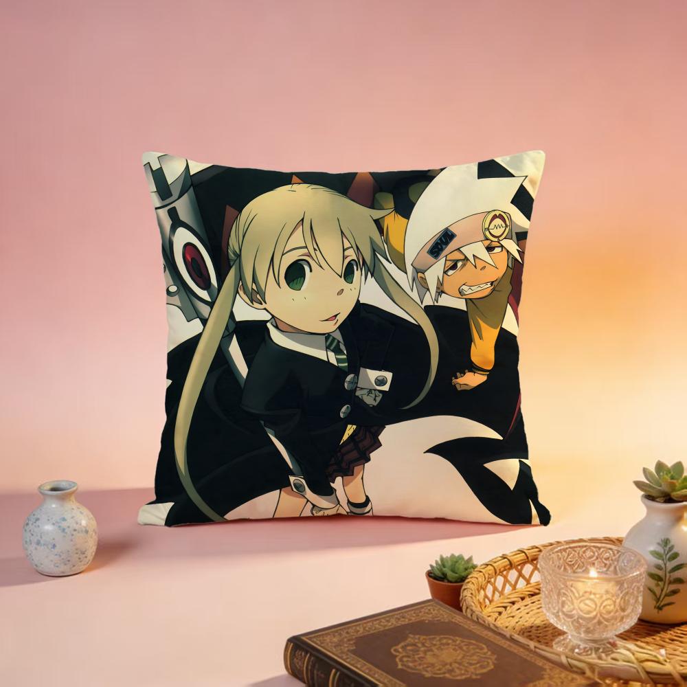 

Hot SSOUL EATERed Cushion Cover Premium SkinFriendly Pillow Case MultiPurpose for Home Office Travel 30X30cm