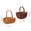 Handwoven Rattan Storage Basket Practical and Easy To Clean Basket for Organization Delicate Woven Container