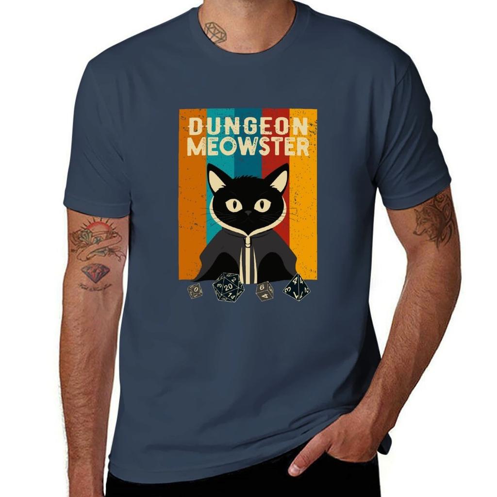 Dungeon Meowster Retro Vintage Tshirt Ultra Soft Breathable Tee Top