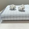Washed Cotton Flat Sheets Summer Breathable Bedroom Bedding Mattress Cover Soft 180x230cm Household Ins Comfortable Plaid