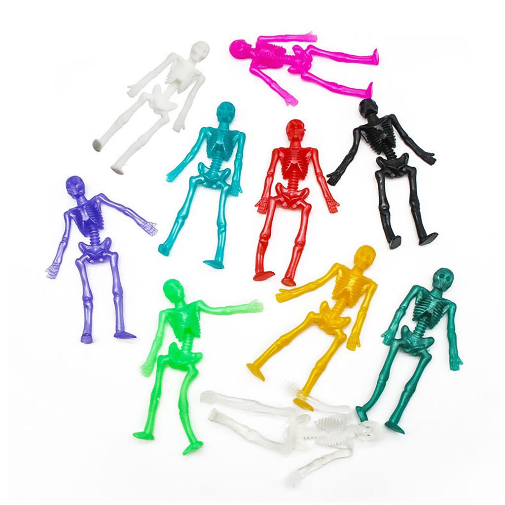Tpr Soft Rubber Stretch Skeleton Halloween Trick Toy