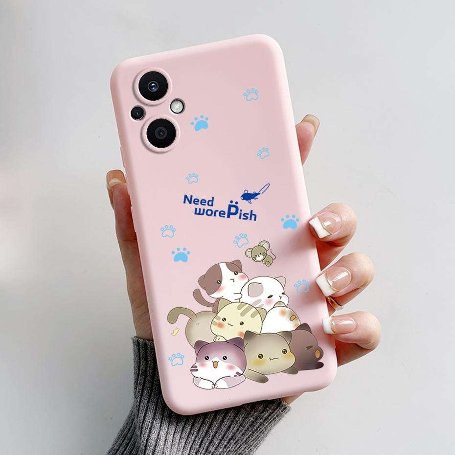 For Oppo Reno7 Z 5G Case Reno 7 8 Lite Bear Cartoon Frog Soft Silicone Phone Case For Oppo Reno 7Z 8Z Reno7Z 5G Back Cover Capa