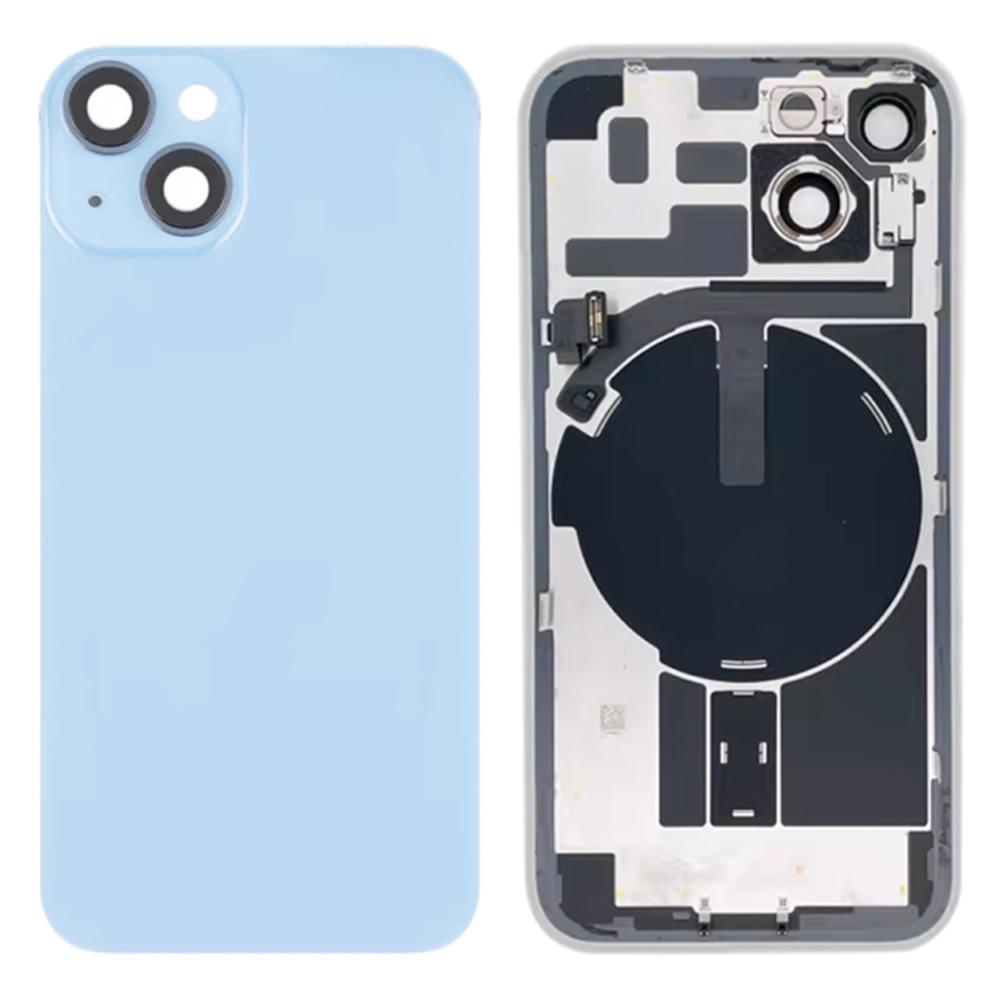 For iPhone 14 Battery Housing Cover+Camera Lens Cover+Bracket+Wireless Charging Port Cable