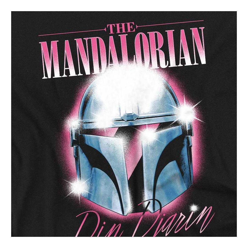 Star Wars: The Mandalorian Unisex Adult Din Djarin 80 S Helmet T-Shirt