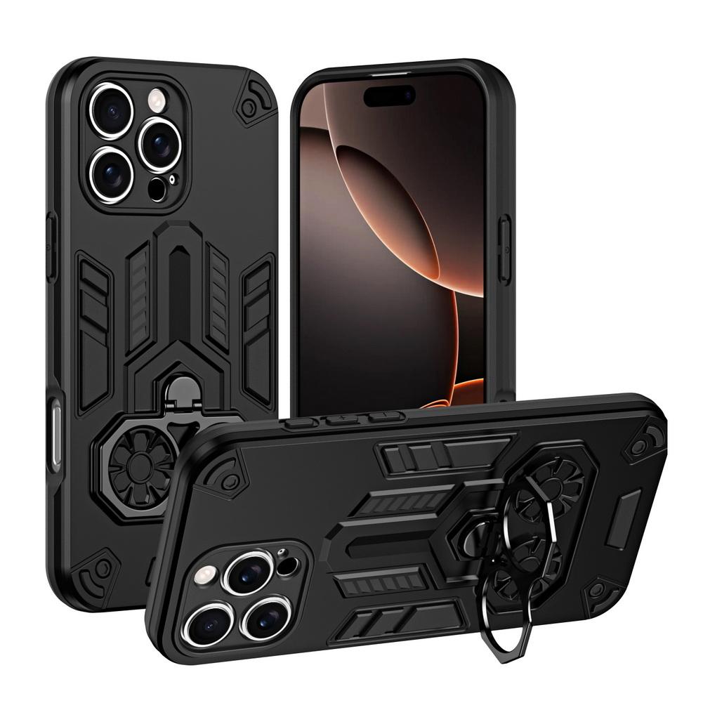 

Кронштейн с двойной прорезью и регулируемым углом наклона, держатель-кольцо для пальца, чехол для защиты камеры для iPhone 17 Pro Max 17 Air 16 + 15 iPhone 15 Plus