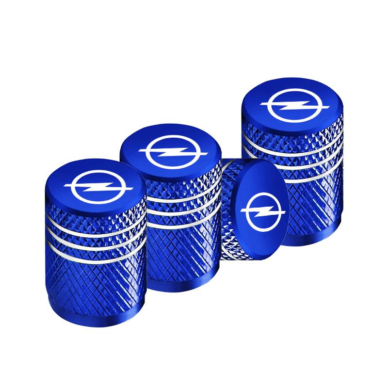 

For OPEL Mokka Corsa Meriva LOGO 4pcs Motorcycle Wheel Tire Valve Aluminum Caps Tyre Stem Covers Airdust Waterproof car sticker
