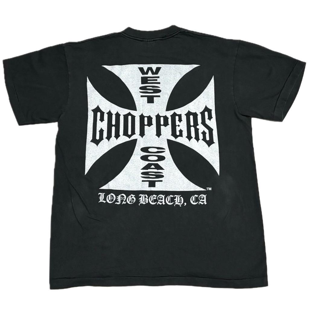 Vintage West Coast Choppers Herren XL Schwarz Motorrad Long Beach T-Shirt Herren Damen T-Shirts Top NACHDRUCK
