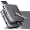 Hub USB - AXAGON - HMC-5HL - 2x USB-A - HDMI - LAN - USB 3.2 Gen 1 - PD 100W - Gris