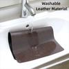 PU Leather Placemats Dual-Sided Irregular Shape Dinnerware Mats Waterproof Oil-Proof Surface Flatware Place Pad Restaurant Decor