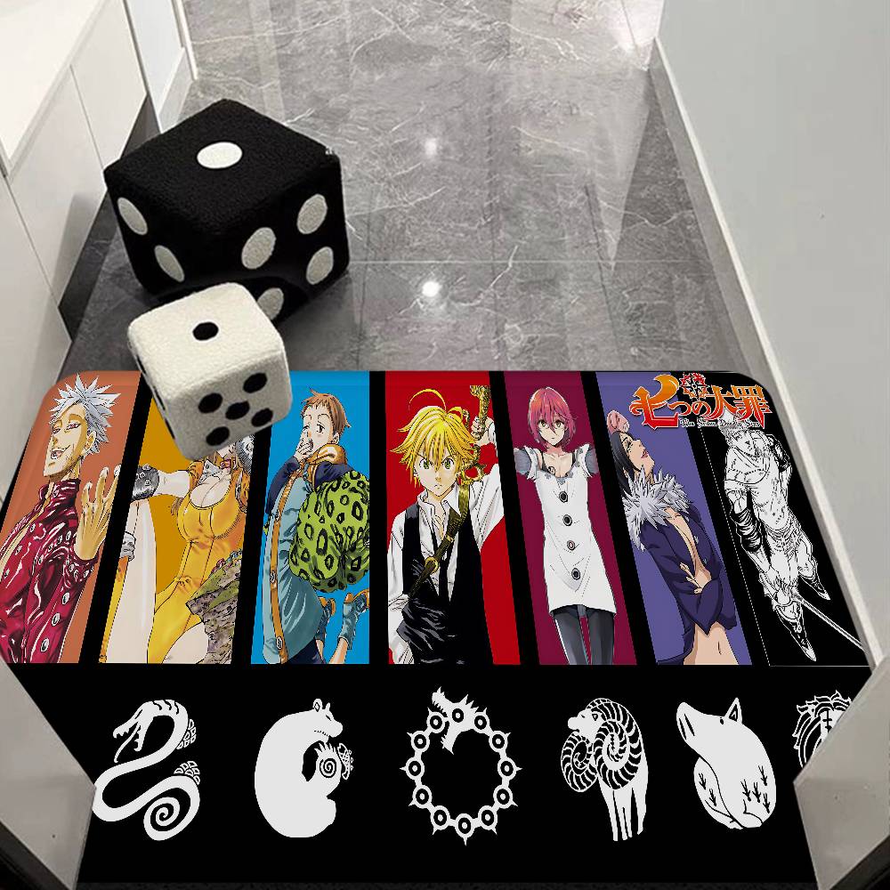 THE Seven Deadly Sins Anime Floor Mat INS Style Soft Bedroom Floor House Laundry Room Mat Anti-skid Bedside Area Rugs