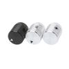 6mm Black Silver Metal Volume Control D Shaft Knobs For Knurled Shaft Potentiometer 14 X 16mm Silver Tone Switch Rotary Knob Gol