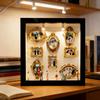 DIY Mini Museum Silhouette Light And Memory Display Silhouette Figurines Custom Box with Box Frame Kit