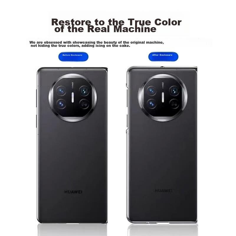Huawei Mate X5 Phone Case Protective Cover, Shockproof Ultra-Thin Foldable Screen Collector's Edition, Front And Back Cases Fully Transparent]