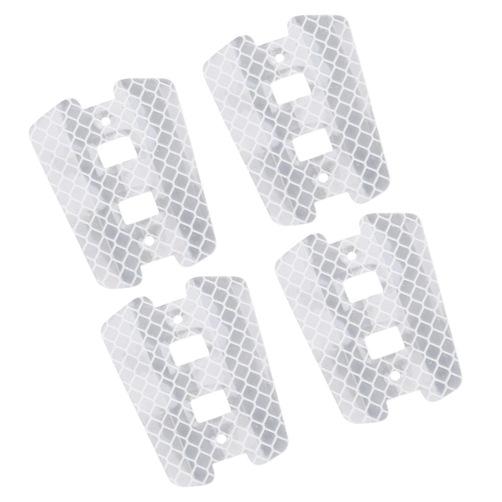 4Pcs Bicycles Wheel Reflectors Spokes Warning Reflectors, Bikes Wheel Rims Spokes Reflective Sheets for Folding Bicycles
