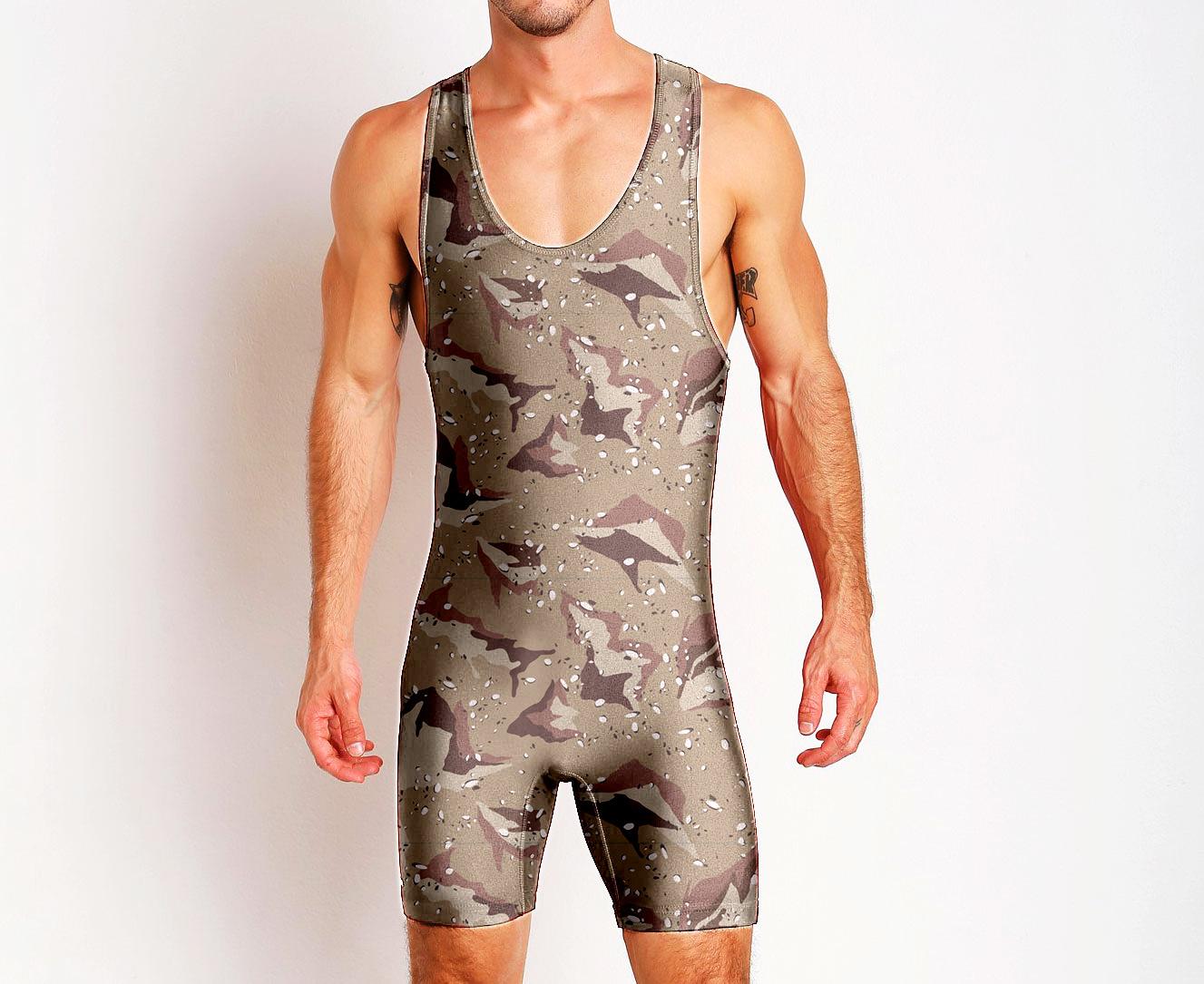 Wrestling suit: Wrestling suit, one-piece swimsuit, men s fitness suit, sweat-absorbent, lightweight weightlifting training wear S
