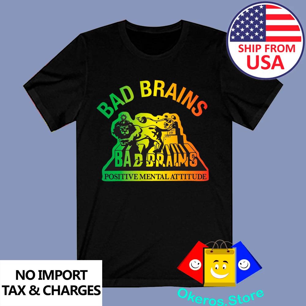Bad Brains Positive Mental Attitude Men s Black Size S to 3XL L