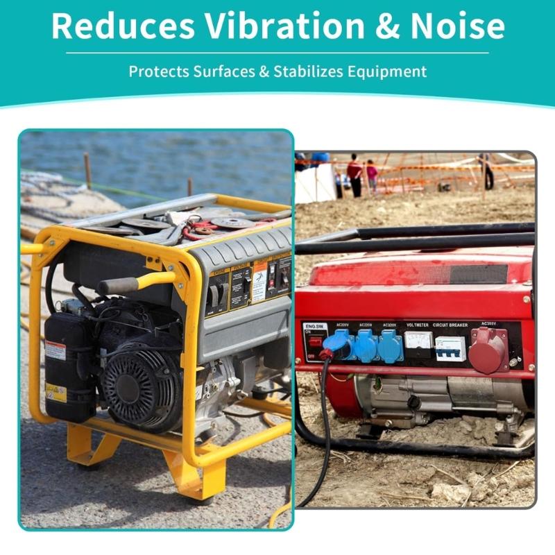 4Pcs AntiVibration Foot Pad Durability Rubber Shock Absorbers Mounts Minimize Vibrations Protect Surfaces in Power Tool