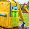Leak Proof Training Cup for Kids Cartoon Sippy Cup, 470ml Water Bottle with Straw Adjustable Strap, Pop Up Portable Crossbody Drink Container Lid Flip