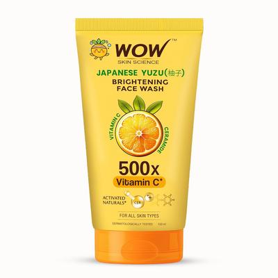 Japanese Yuzu Vitamin C Ceramide Face Wash 150ml Pack For Glowing, Strengthened Skin