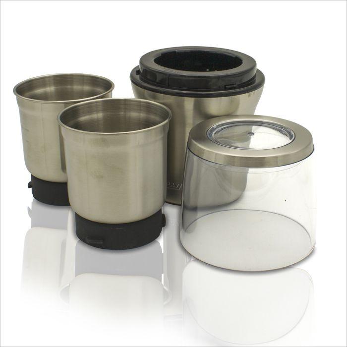 Petit Moulin À Café Électrique+moulin À Usages Multiples Graines Et Noix D'épice MPM MMK-06M 200W Argent 11956
